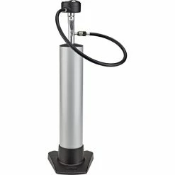 Crankbrothers Online På Bikester Crankbrothers Klic Tubeless Tank Golvpump Med Gauge & Hose Kit Silver/svart